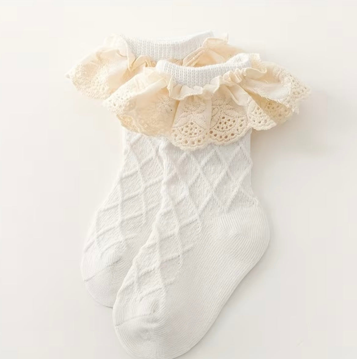 Lightweight summer frill socks